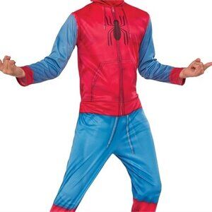 Kids Spiderman Jumpsuit Costume With Mask - Size M 8-10 NWT
